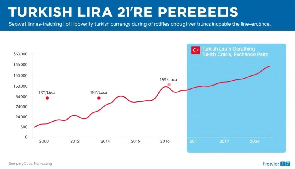 Grafik penurunan nilai Lira Turki selama krisis mata uang 2021 Grafik penurunan nilai Lira Turki selama krisis mata uang 2021